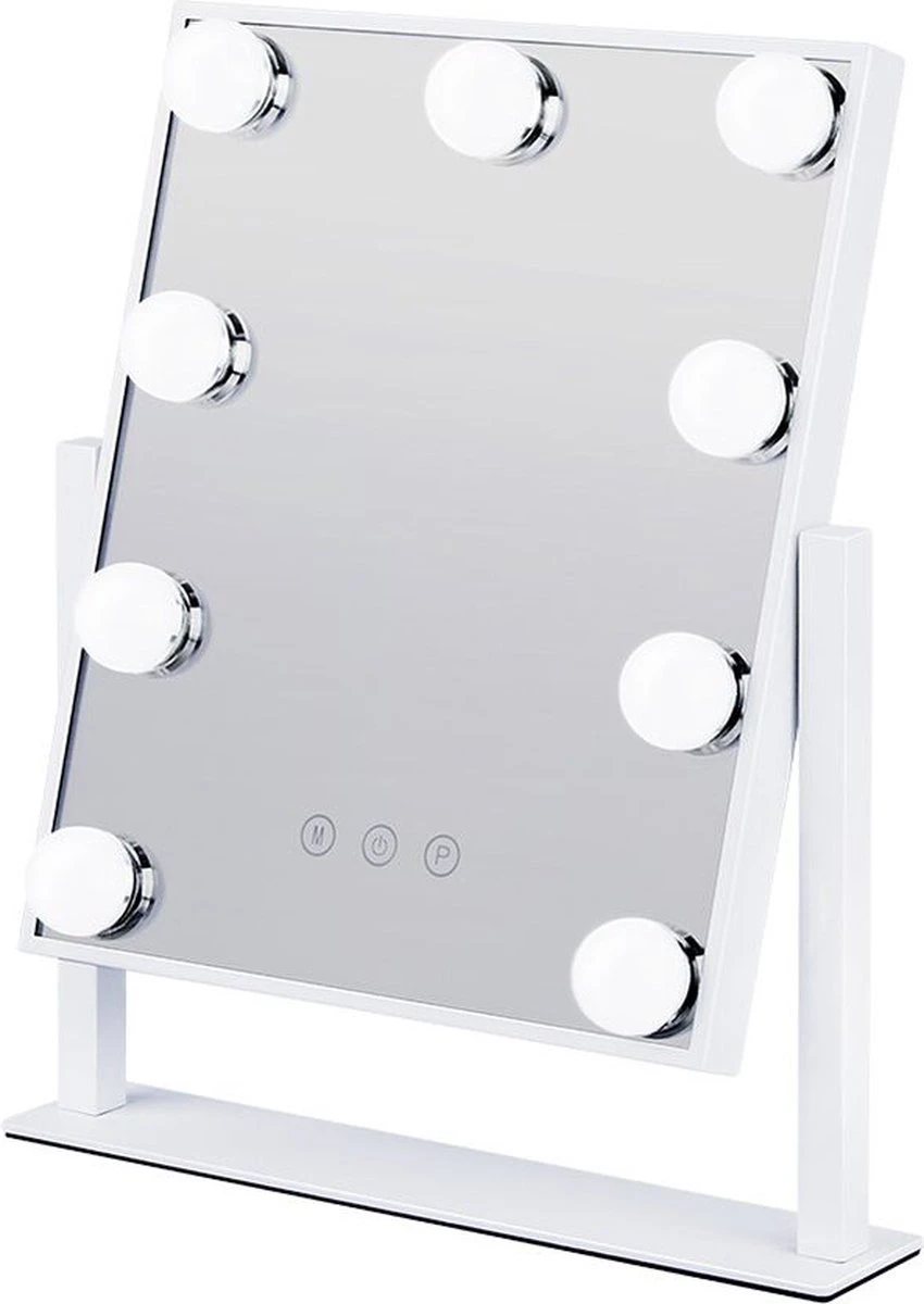 Bright Beauty Vanity Make Up Spiegel Met Verlichting - Wit - Dimbaar Met Drie Lichtstanden