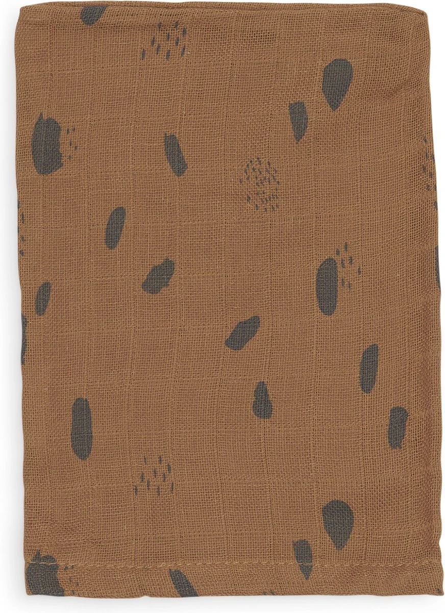 Jollein Baby Hydrofiel Washandje Spot - Caramel - 3 Stuks - Image 4