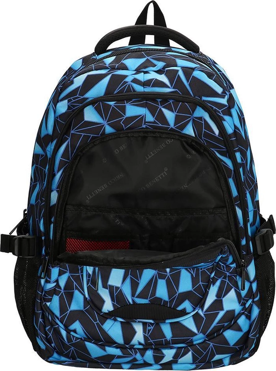 Enrico Benetti Santa Cruz Laptop Rugzak - Zwart/Aqua - Image 8