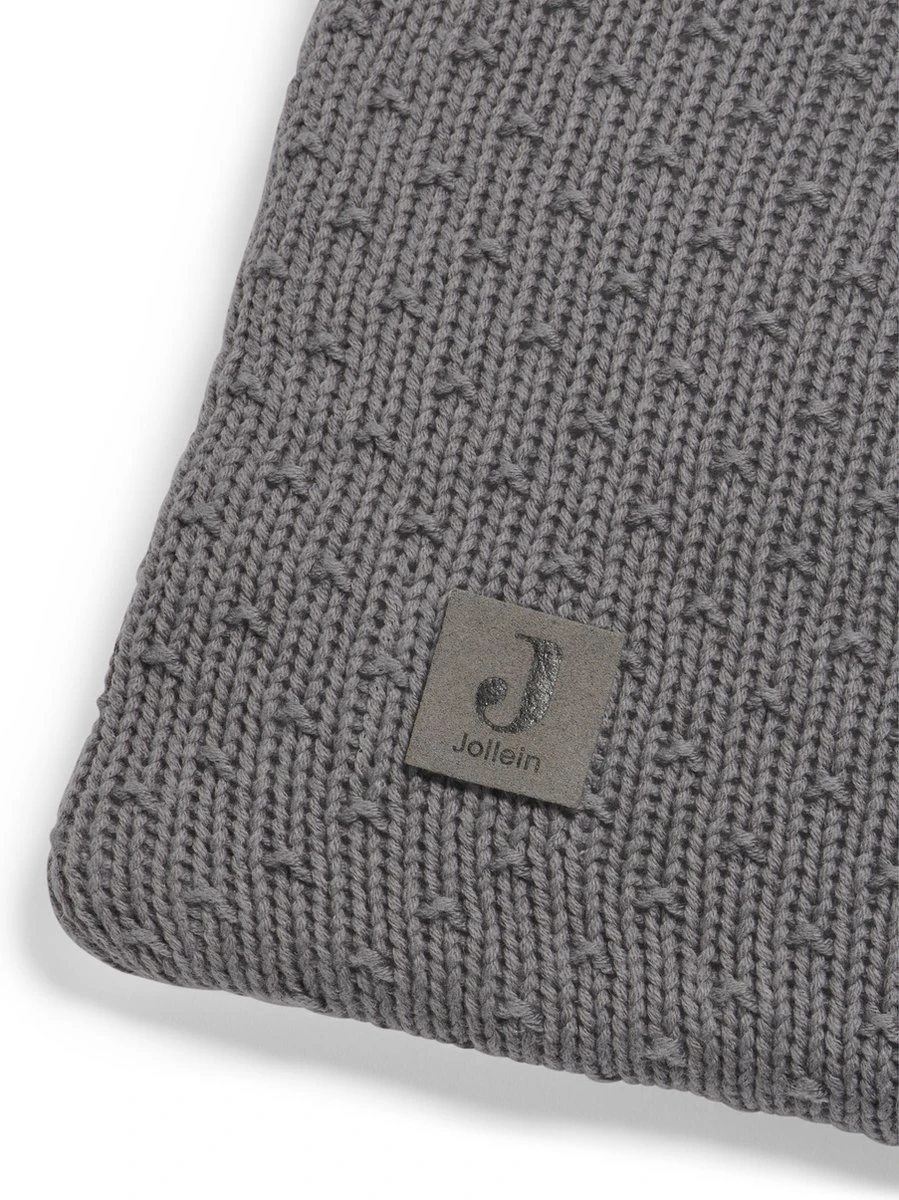 Jollein Boxkleed Bliss Knit 75x95cm - Storm Grey - Image 7