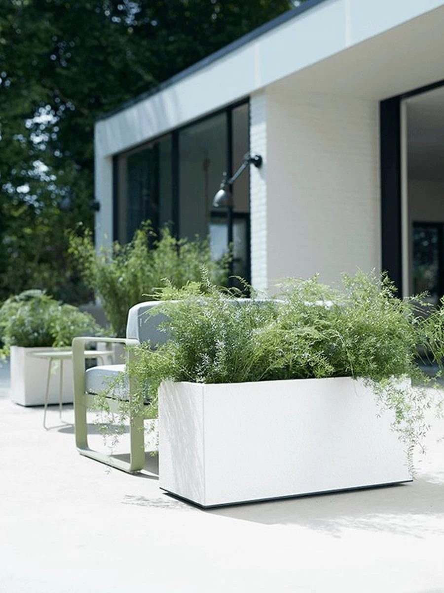 Elho Vivo Matt Finish Lang Wielen 90 - Grote Staande Plantenbak Voor Binnen & Buiten - Gemaakt Van Gereycled Plastic - L 39 X W 88 X H 41 Cm - Zwart - Image 8