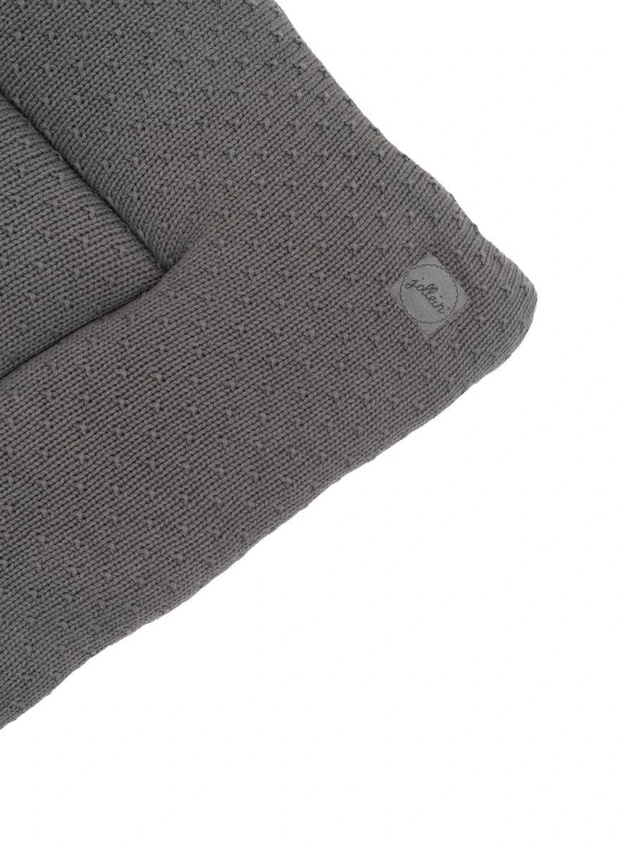 Jollein Boxkleed Bliss Knit 75x95cm - Storm Grey - Image 3