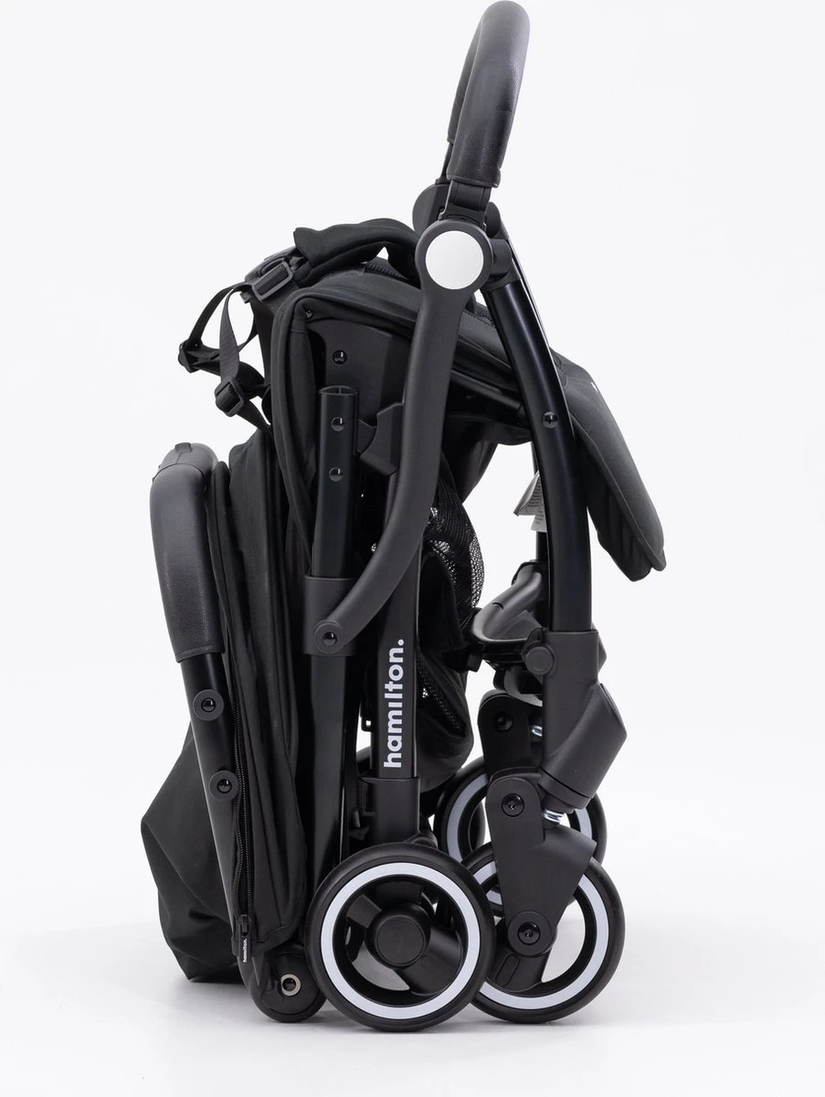 Hamilton By Yoop X1 Plus Buggy – Nieuw, Hoger, Uitgebreider 2023 Model – Premium Stroller Met One Hand Folding Technologie – Zwart – Lichte, Verstelbare En Wendbare Kinderwagen Met Vele Gemakken - Image 11