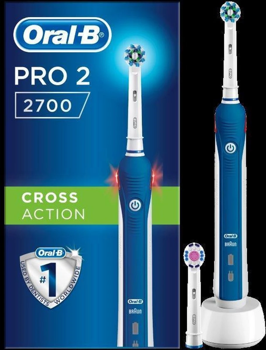 Oral B Oral-B Pro 2 2700 CrossAction - Elektrische Tandenborstel - Blauw, Wit - Image 6