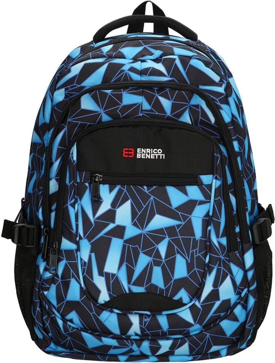 Enrico Benetti Santa Cruz Laptop Rugzak - Zwart/Aqua - Image 6