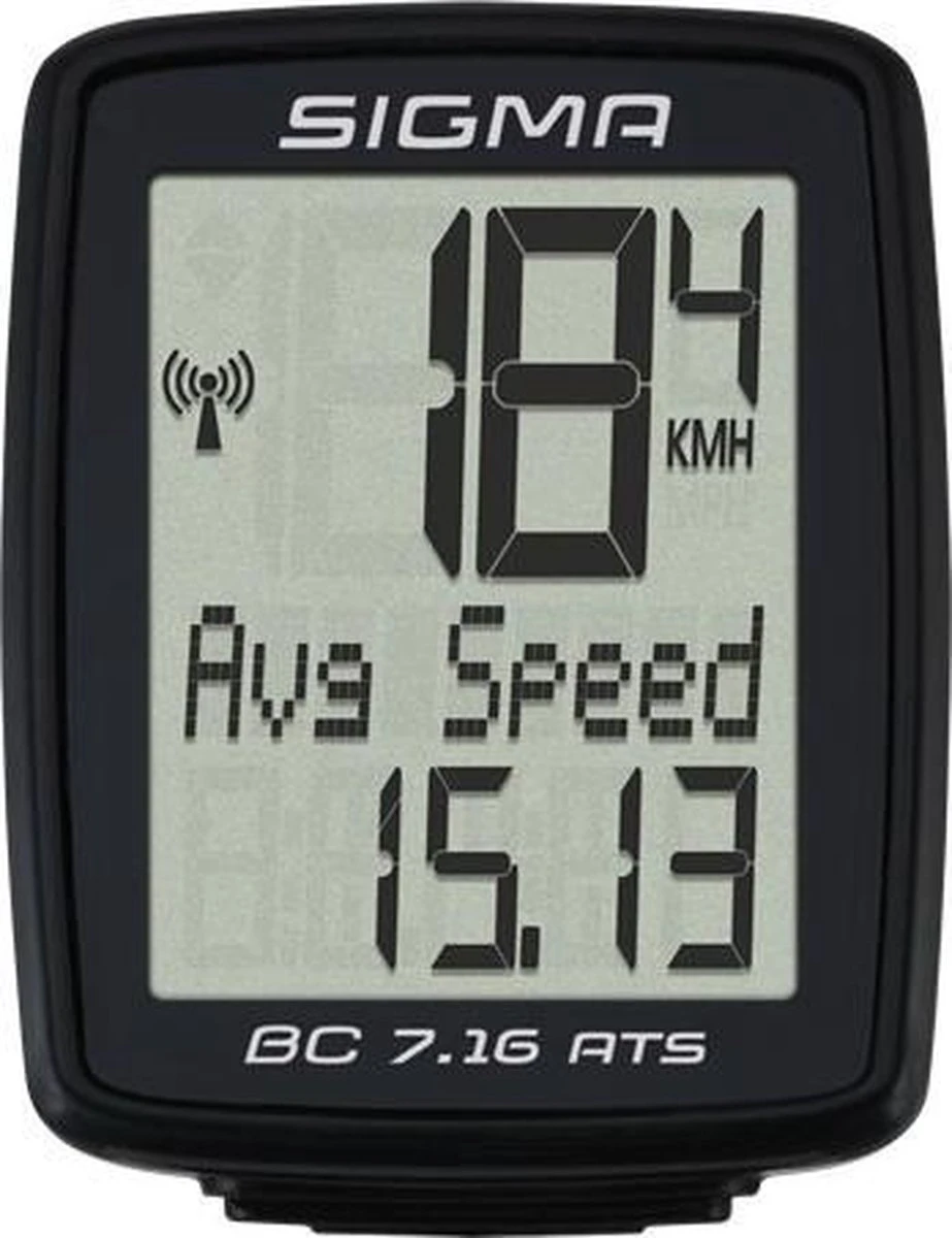 Sigma Fietscomputer BC 7.16 ATS - Draadloos - Zwart - Image 9