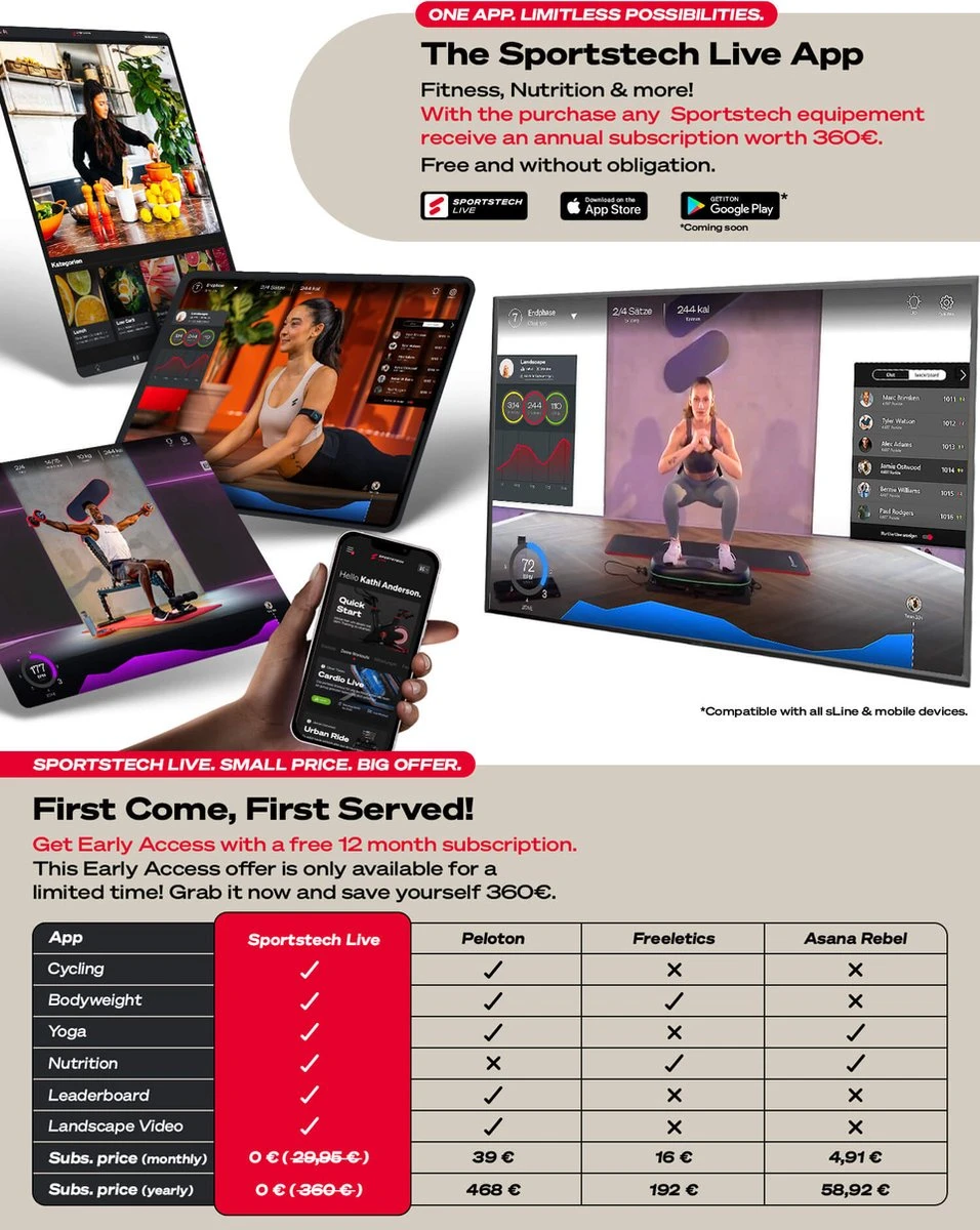 Sportstech Germany - 4D-trilplaat VP400 Met Uniek Gebogen Ontwerp - Image 7