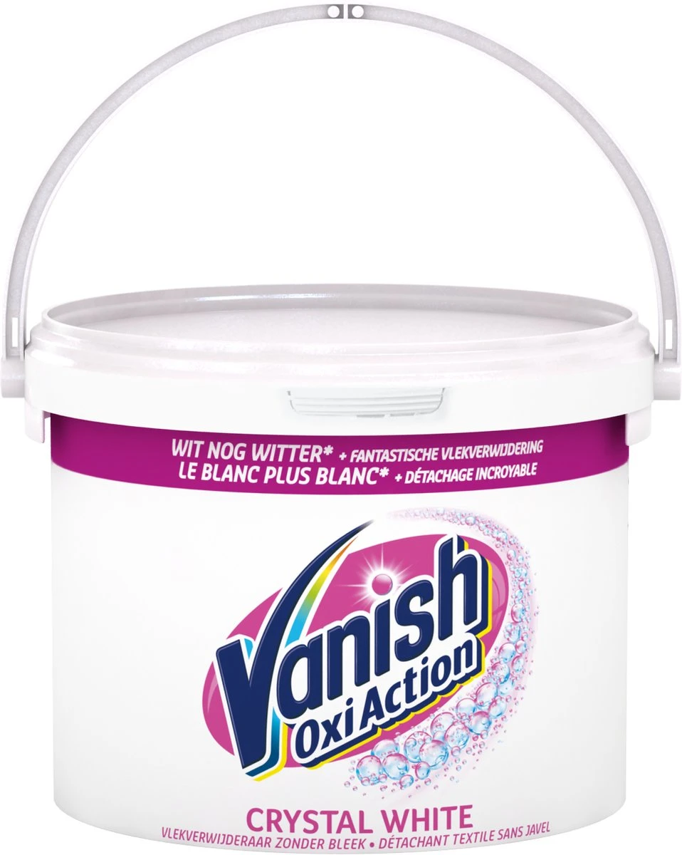 Vanish Oxi Action Crystal White Base Poeder - Voor Witte Was - 2,4 Kg - Image 7