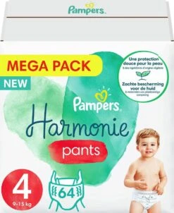 PampersĀ® Pampers - Harmonie Pants - Maat 4 - Megapack - 64 Luierbroekjes