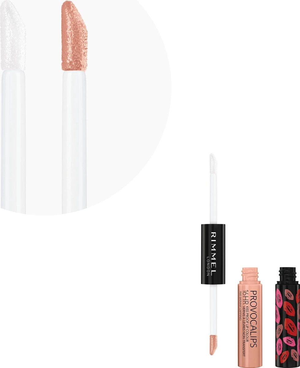 Rimmel London Provocalips Kiss Proof 16 Hr Liquid Lip - 700 Skinny Dipping - 7 Ml - Nude - Image 3