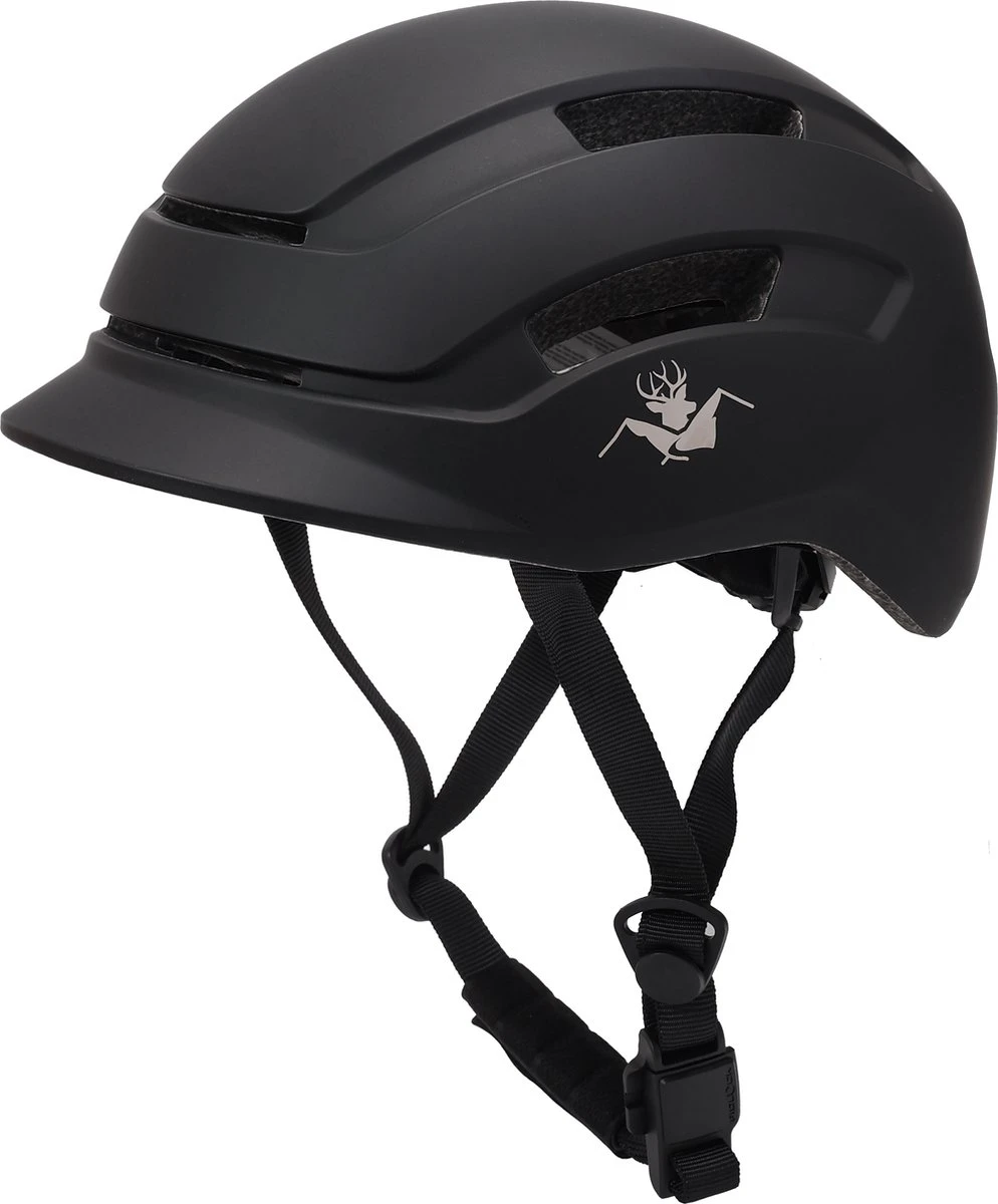 Køvapää Espoo 2.0 Fietshelm - Zwart - Maat M - Magneetsluiting - Fietshelm Met Verlichting - Fietshelm Volwassenen - Fietshelm Dames - Fietshelm Heren - Fietshelm Dames Elektrische Fiets - Fietshelm Dames Volwassenen - Fietshelmen