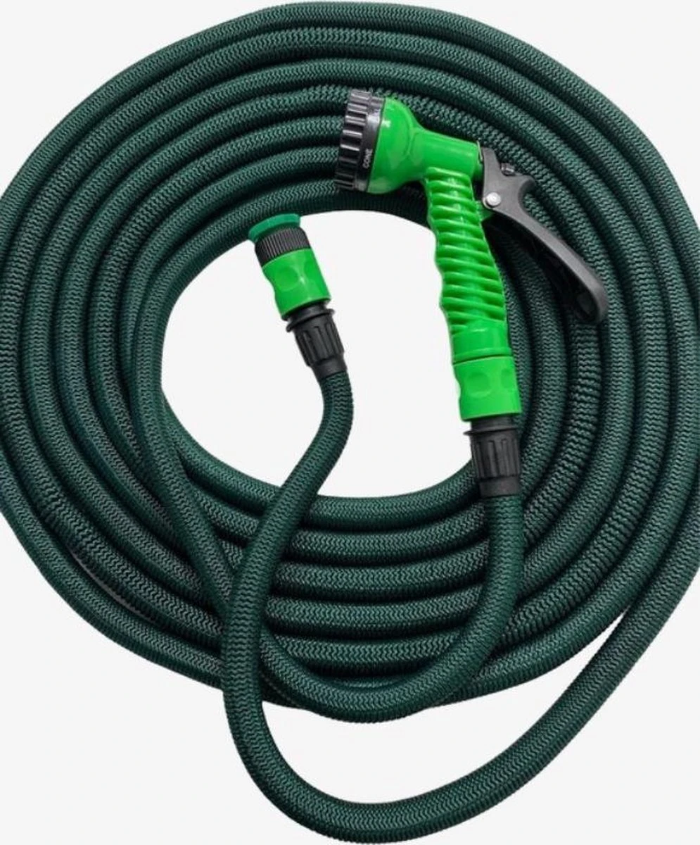 Green Garden -Flexibele Tuinslang En Bewatering - 30 Meter Lengte -Ultra Sterke Uittrekbare Tuinslang- Magic Hose